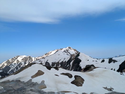 残雪の立山